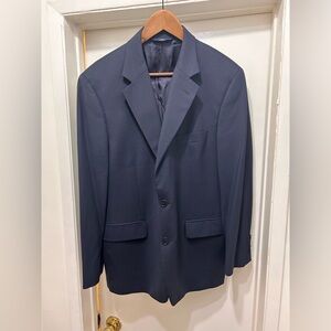 Brooks Brothers 346 Navy Blue Blazer 96% Wool 4% Spandex Stretch Men’s Size 40S